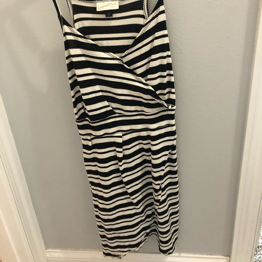 Striped Dress with Racer Back